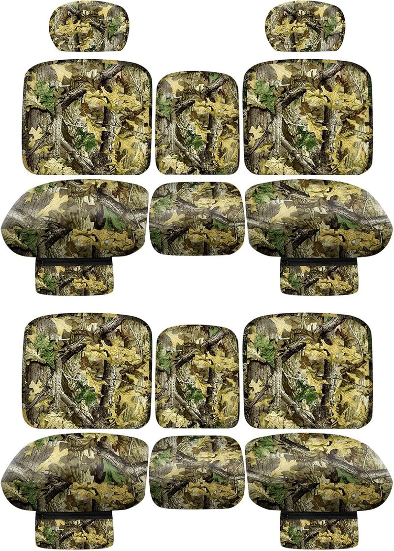 BORDAN UTV Waterproof Seat Cover for Can-Am Defender MAX 2018-2025/MAX DPS 2017-2025, Heavy Duty 1680D Camo Seat Cover Set for UTV Full Protection Outdoor(14 PCS) - Image 1